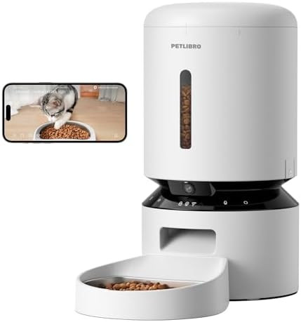 PETLIBRO Automatic Cat Feeder with Camera, 1080P HD Video with Night Vision, 5G WiFi Pet Feeder w... | Amazon (US)