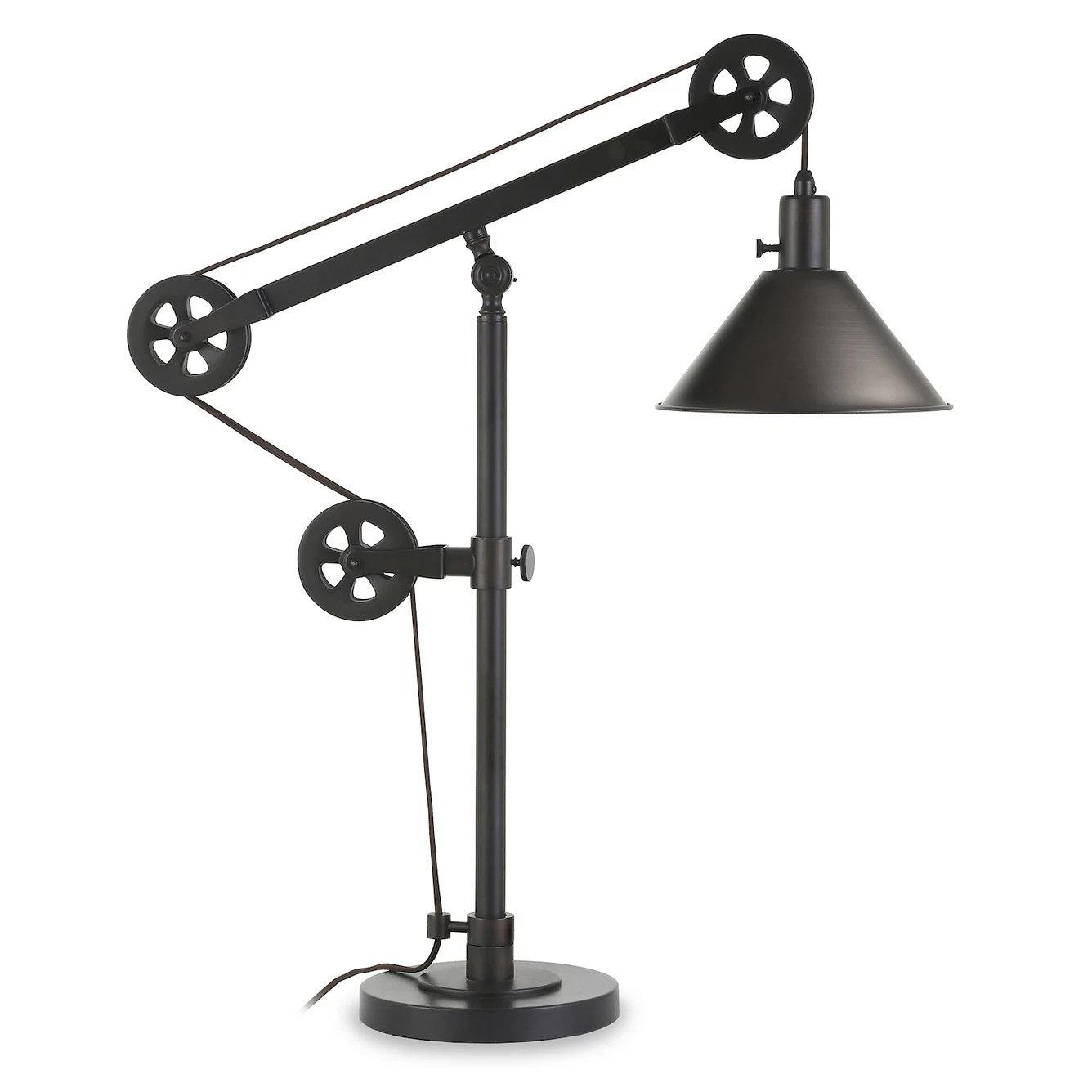 Finley & Sloane Descartes Adjustable Pulley System Metal Table Lamp | Kohl's