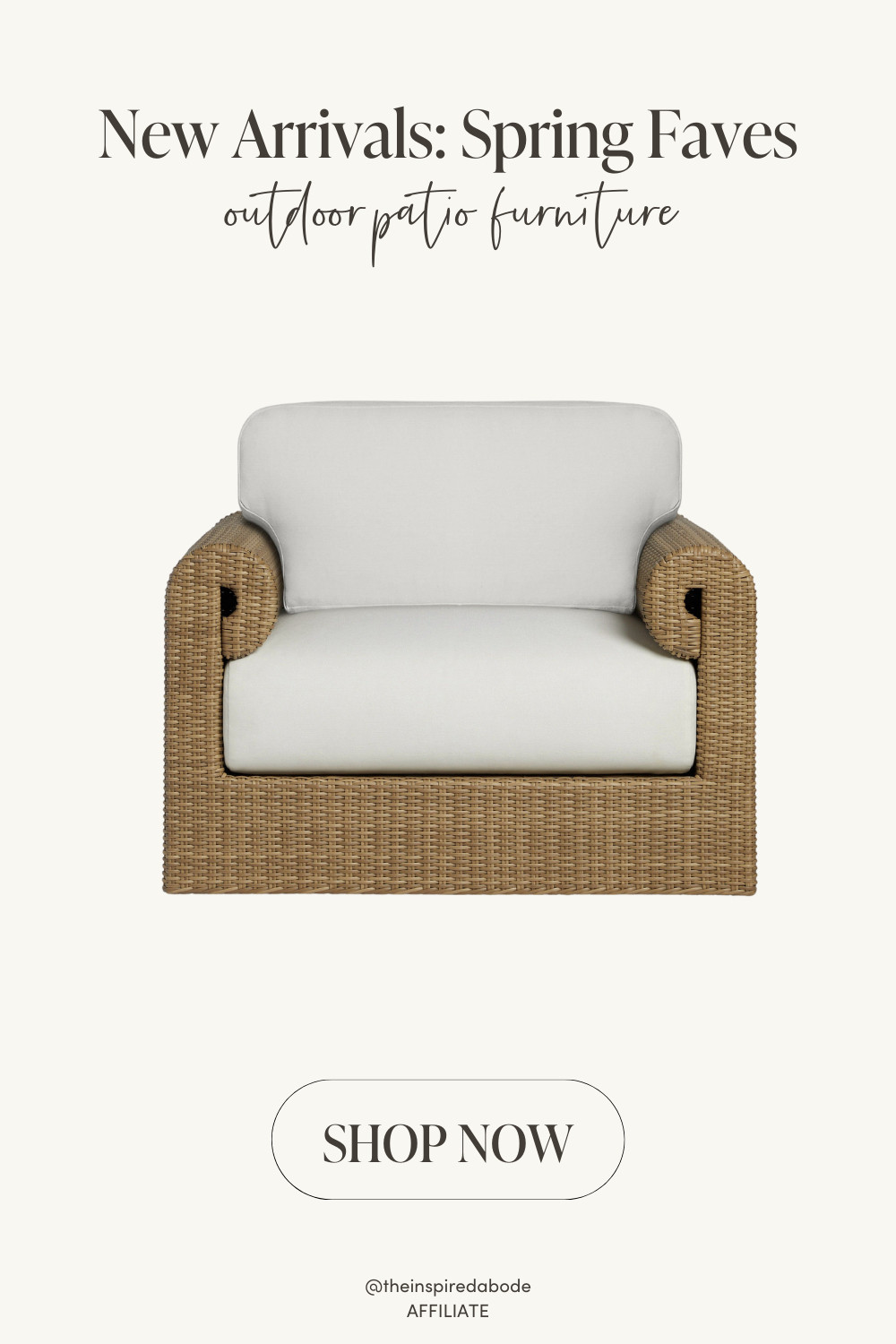 This comfortable swivel chair with a woven design keeps outdoor seating flexible and conversational. It's for pairing with a patio sofa (there's a matching design too!) or creating a cozy reading corner. 

 #LTKSpringSale #LTKSeasonal #LTKHome