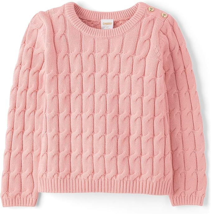 Gymboree Girls' and Toddler Long Sleeve Cable Knit Sweaters | Amazon (US)