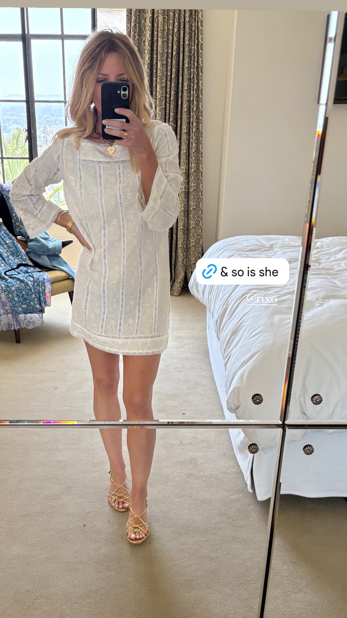 White dress from Rixo 🤍

#LTKSeasonal #LTKStyleTip