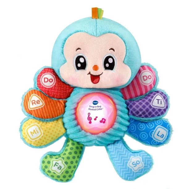 VTech Snug-a-Bug Musical Critter Infant Toy With Light-Up Tummy - Walmart.com | Walmart (US)