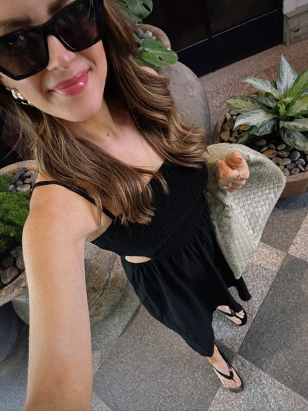 There are so many ways to style this maxi dress for spring + summer. It has shoulder pads and the perfect cut outs on the side! I'm wearing a size S. // Amazon fashion, Amazon maxi dress, Amazon spring outfit, Amazon summer outfits