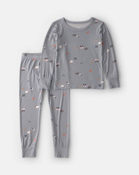 Toddler 2-Piece Halloween PurelySoft\u2122 Snug Fit Pajama Set - Grey | Carter's Inc