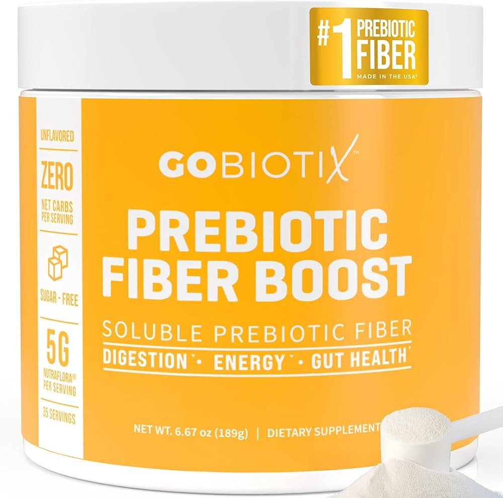 GOBIOTIX Fiber Supplement - Prebiotic Soluble Fiber Powder, Supports Gut Health and Digestive Reg... | Amazon (US)