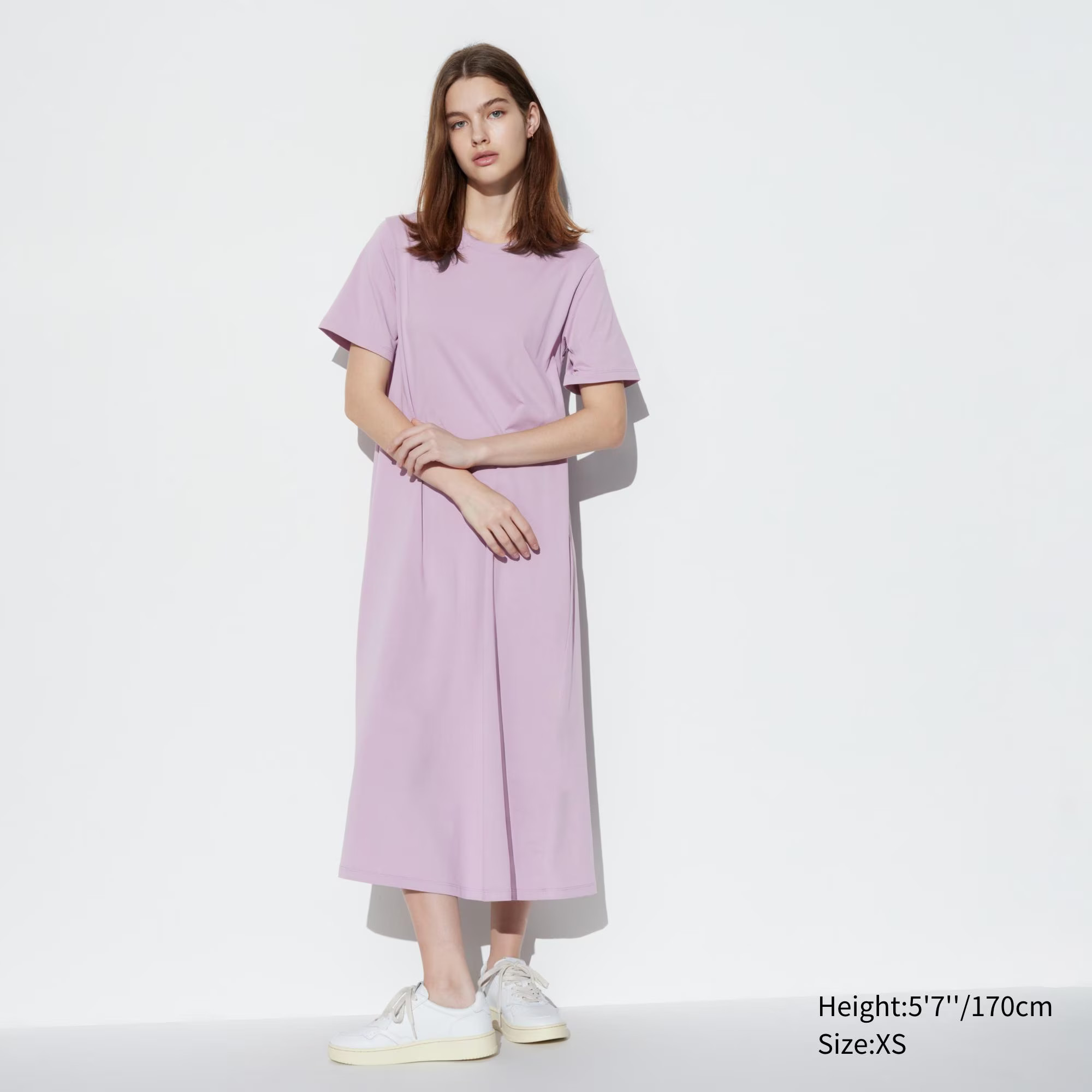 AIRism Cotton Short Sleeve T-Shirt Dress | UNIQLO (US)