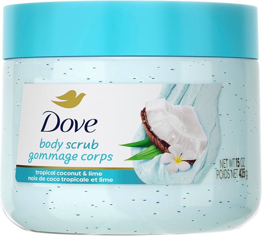 Dove Moisturizing Body Scrub Tropical Coconut For Exfoliated & Hydrated skin 15 oz | Amazon (US)