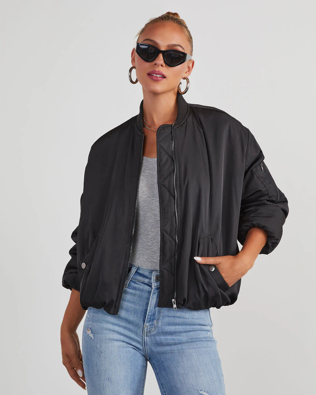 Mckenna Oversized Bomber Jacket | VICI
