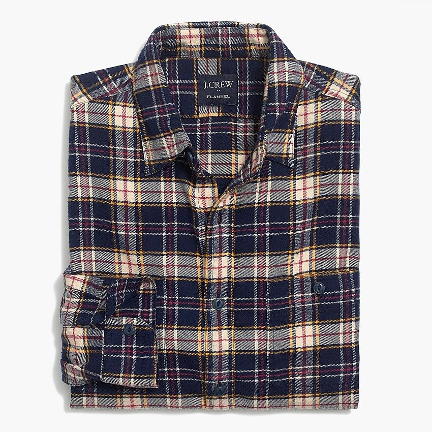 Plaid regular flannel shirt | J.Crew Factory