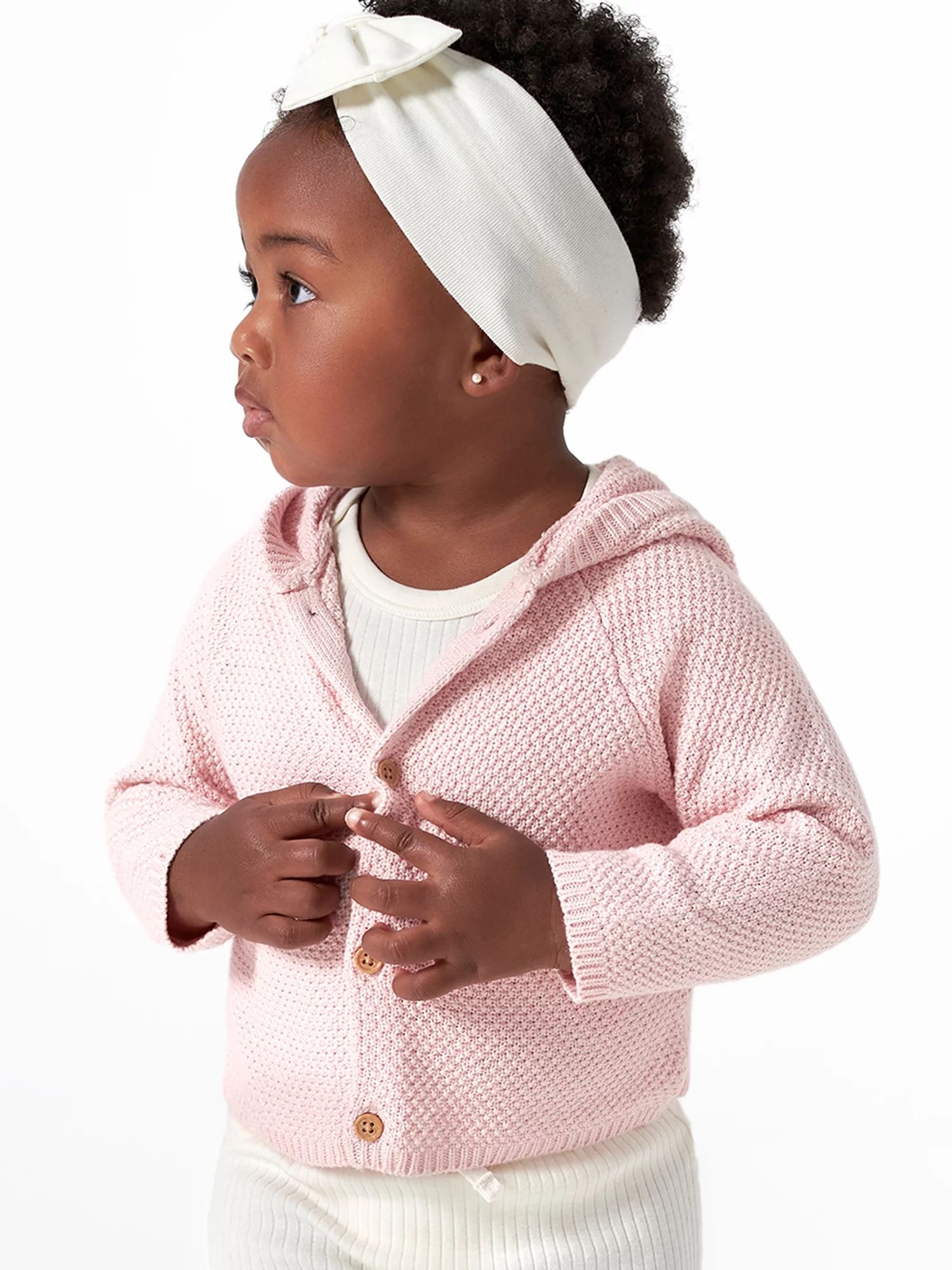 Modern Moments by Gerber Baby Boy, Baby Girl, & Unisex Sweater Knit Hooded Cardigan, Newborn-12 M... | Walmart (US)