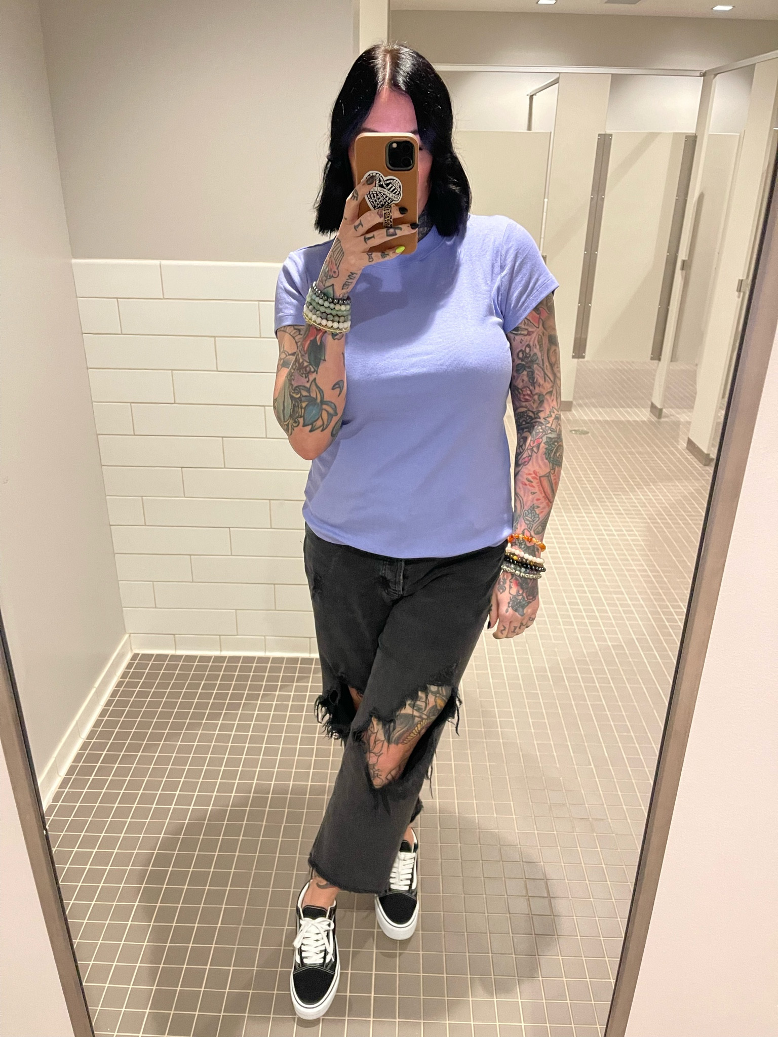 I just love all of the spring colors target is coming out with for these ribbed tees! This lavender one is super cute! My bracelet stacks are from Earthbound Trading co🖤

#LTKfindsunder50 #LTKsalealert #LTKstyletip