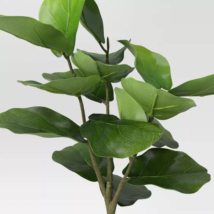 Large Artificial Fiddle Leaf in Pot - Threshold™ | Target