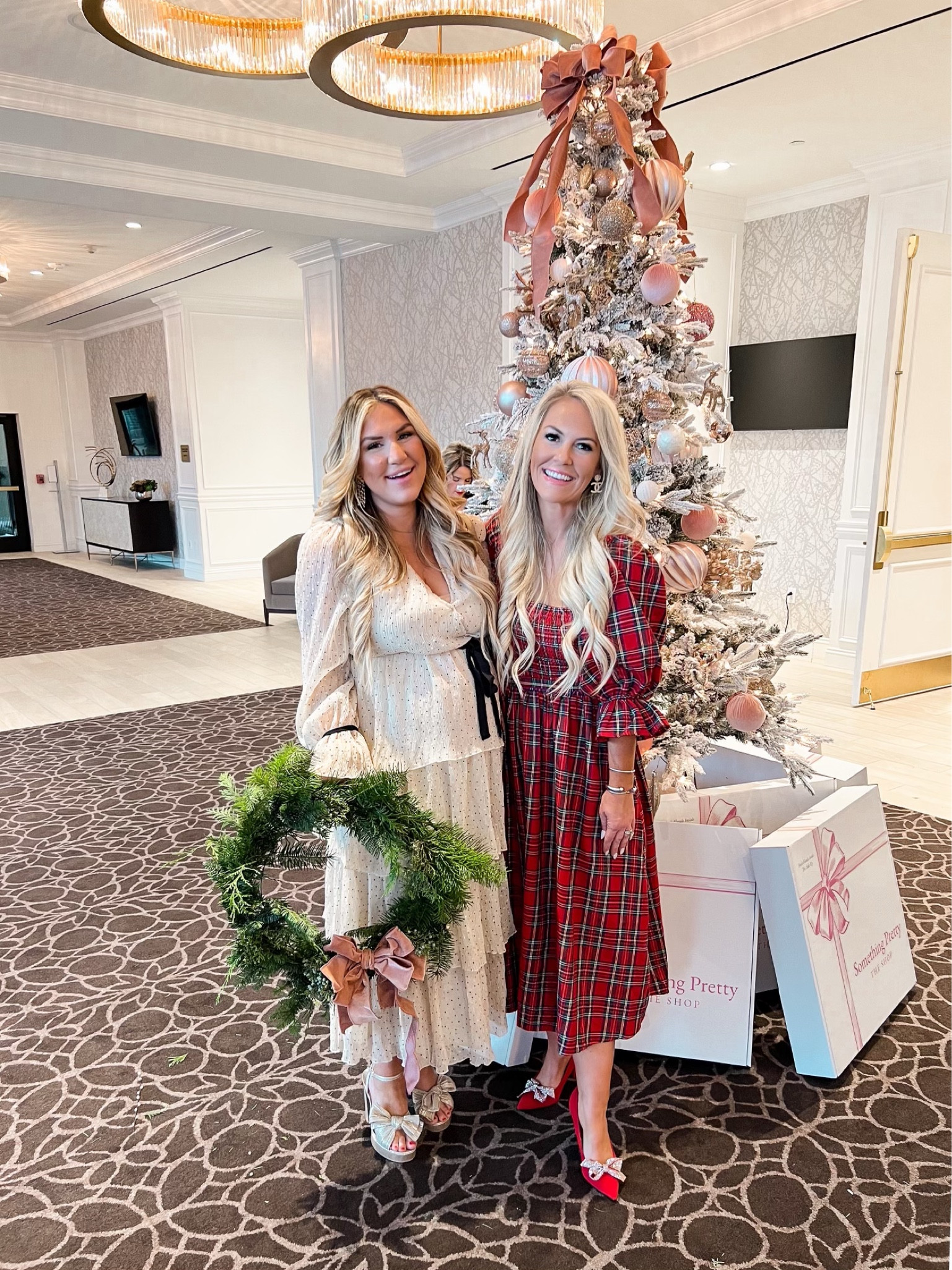 Happy December 1st sweet friends! 🎄 We kicked off today with @somethingprettyfloral annual Wreath Making Christmas Party! 💕 We absolutely love this fun tradition! It was wonderful seeing so many old friends and making new friends today too🥰 Sharing some of the holiday fun in stories! 🎀 We also linked out these gorgeous Christmas wreaths! They would make beautiful Christmas present and they ship!

#LTKHoliday #LTKGiftGuide