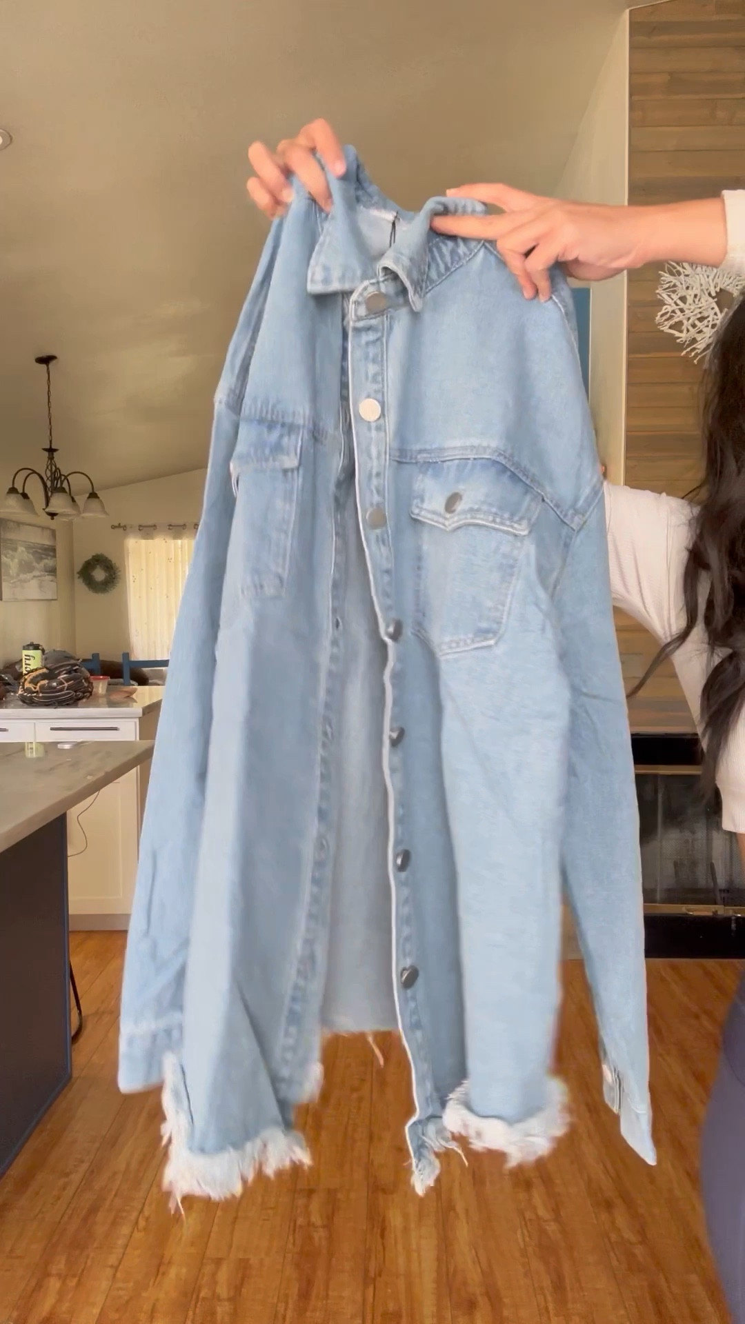 Fall fringe bottom jeans jacket 

#LTKFallSale #LTKOver40 #LTKSeasonal