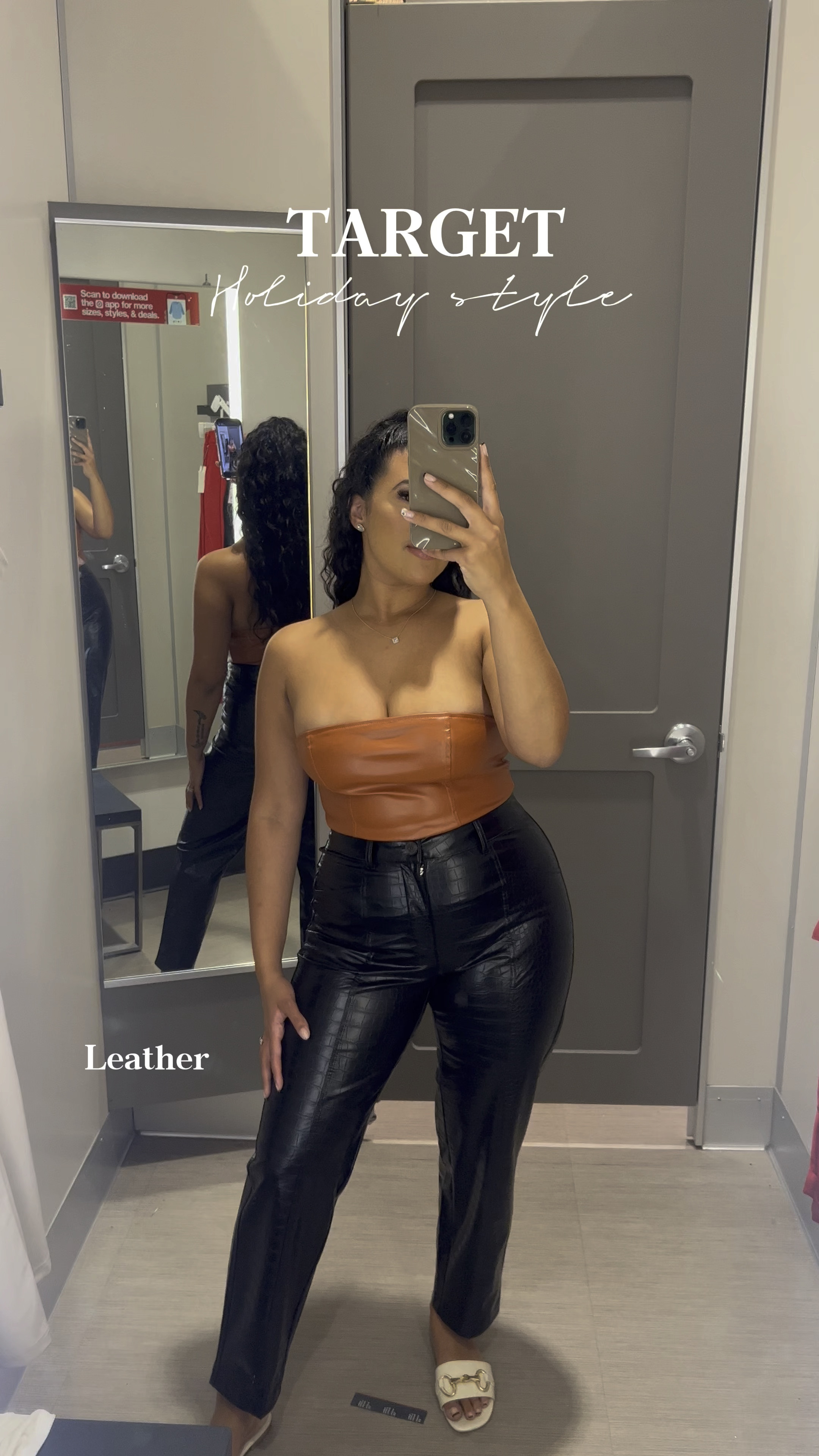  Leather & Satin vibes for the Holidays at @target 🫶🏽

Wearing a size 6 or 8 in pants. A medium in skirt and all tops! 

Leather style 
Leather pants
Leather tube top
Red blazer 
Satin set 
Flare satin pants
Target finds
Target style
Holiday outfit
Winter style 
New years outfit 
Christmas outfit 
Fall style 
Party outfit

#LTKHoliday #LTKstyletip