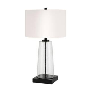 Meyer&Cross Dax 25-1/8 in. Tapered Seeded Glass Table Lamp-TL0193 - The Home Depot | The Home Depot