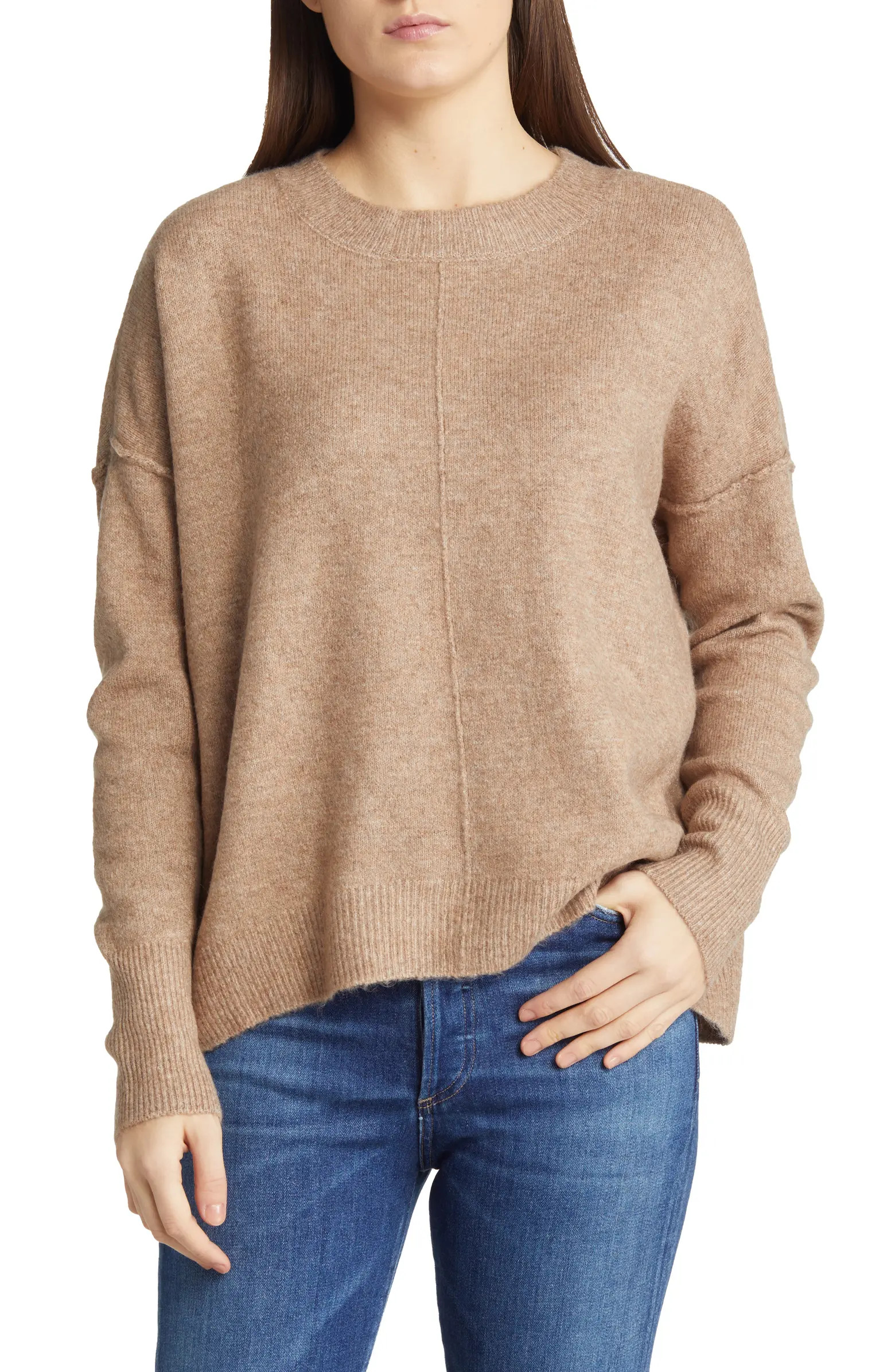 Center Seam Crewneck Sweater | Nordstrom