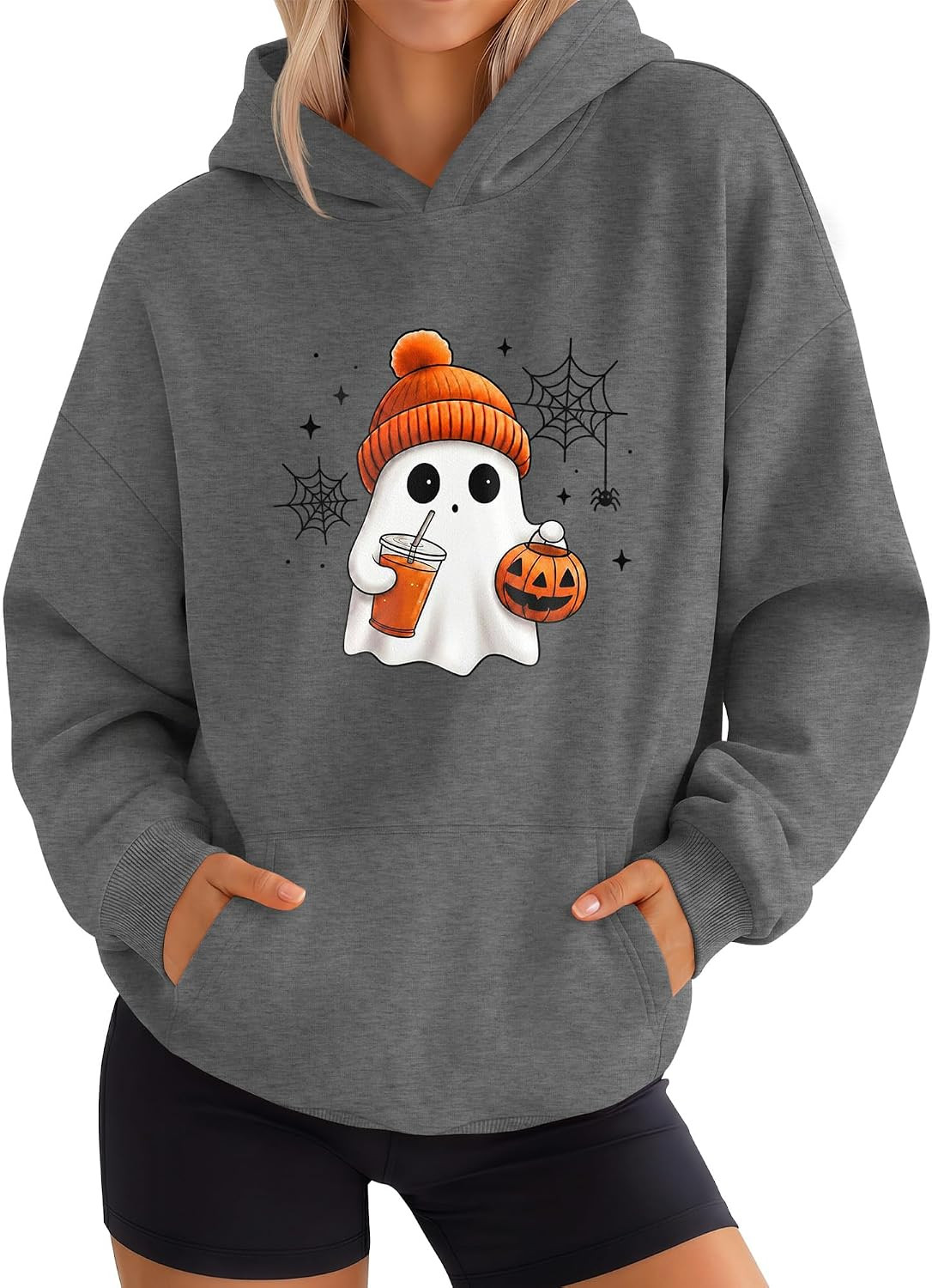 Huukeay Halloween Hoodie Women Long Sleeve Sweatshirt | Amazon (US)