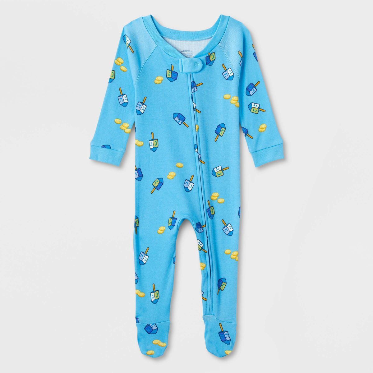 Baby Hanukkah Matching Family Footed Pajama - Wondershop™ Blue | Target