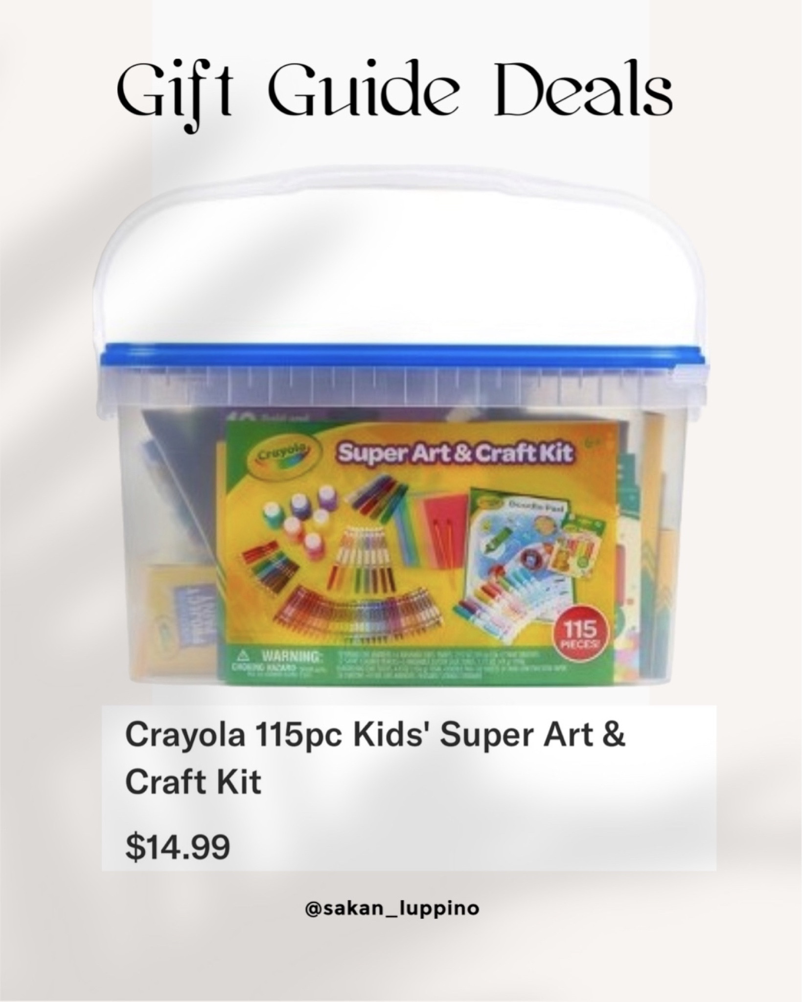 Crayola 115pc Kids' Super Art & Craft Kit