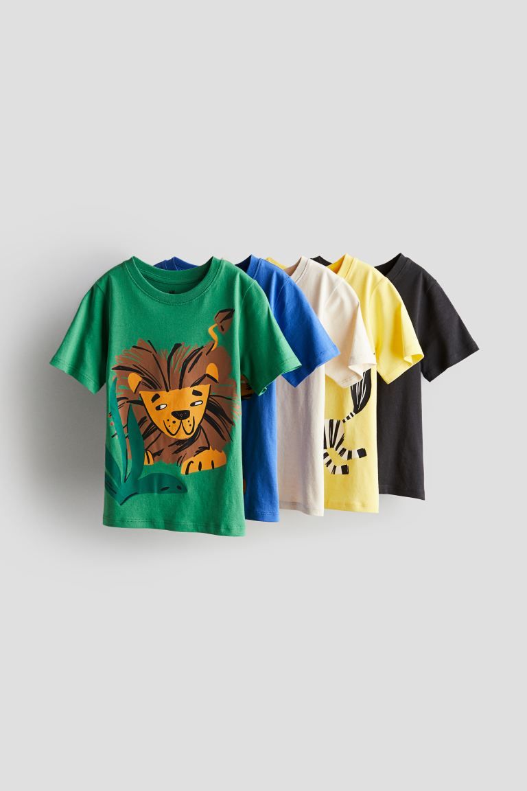 5-pack Jersey T-shirts | H&M (US + CA)