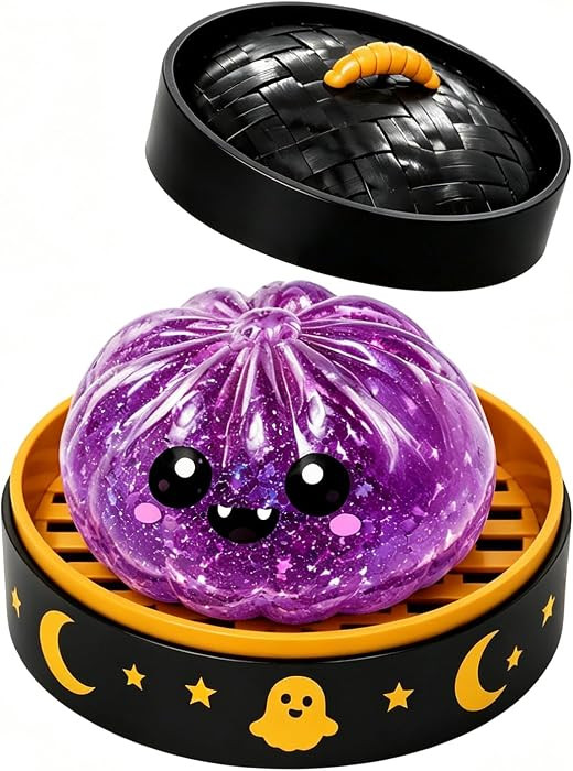 Halloween Dumpling Squishy Pumpkin Ghost Ball (Light Purple) | Amazon (US)