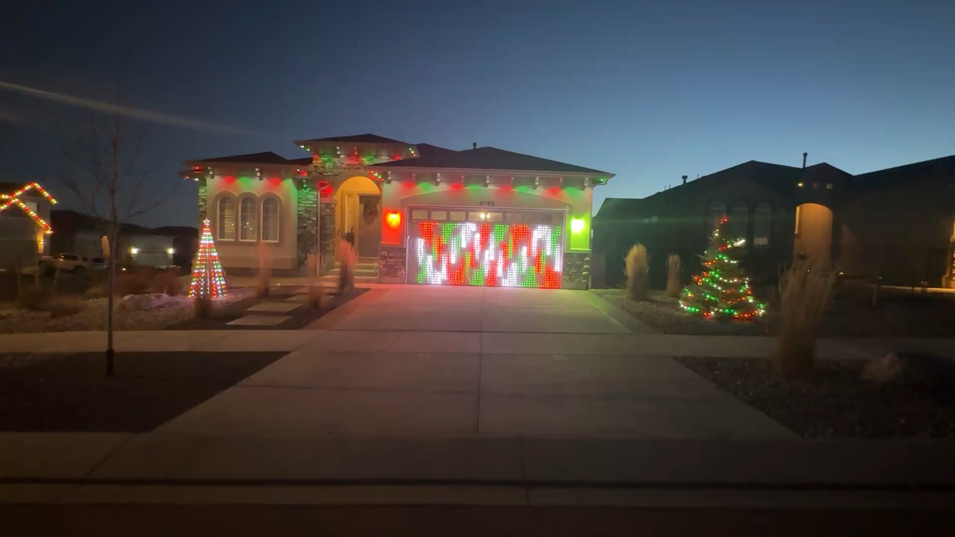 If you’re looking for a way to step up your outdoor holiday decorations and lights I highly recommend grabbing the govee curtain lights 2!! We got the largest size to fit our garage and love them so much! You can do so many different pictures, animations and designs!!! So fun and everyone loves them!! We also have the permanent lights, cone tree, and string lights in this video!!! Love govee and Christmas lights!

#LTKCyberWeek #LTKHoliday #LTKSaleAlert