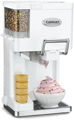 Cuisinart ICE-45P1 Mix Serve 1.5-Quart Soft Service Ice Cream Maker, White | Amazon (US)