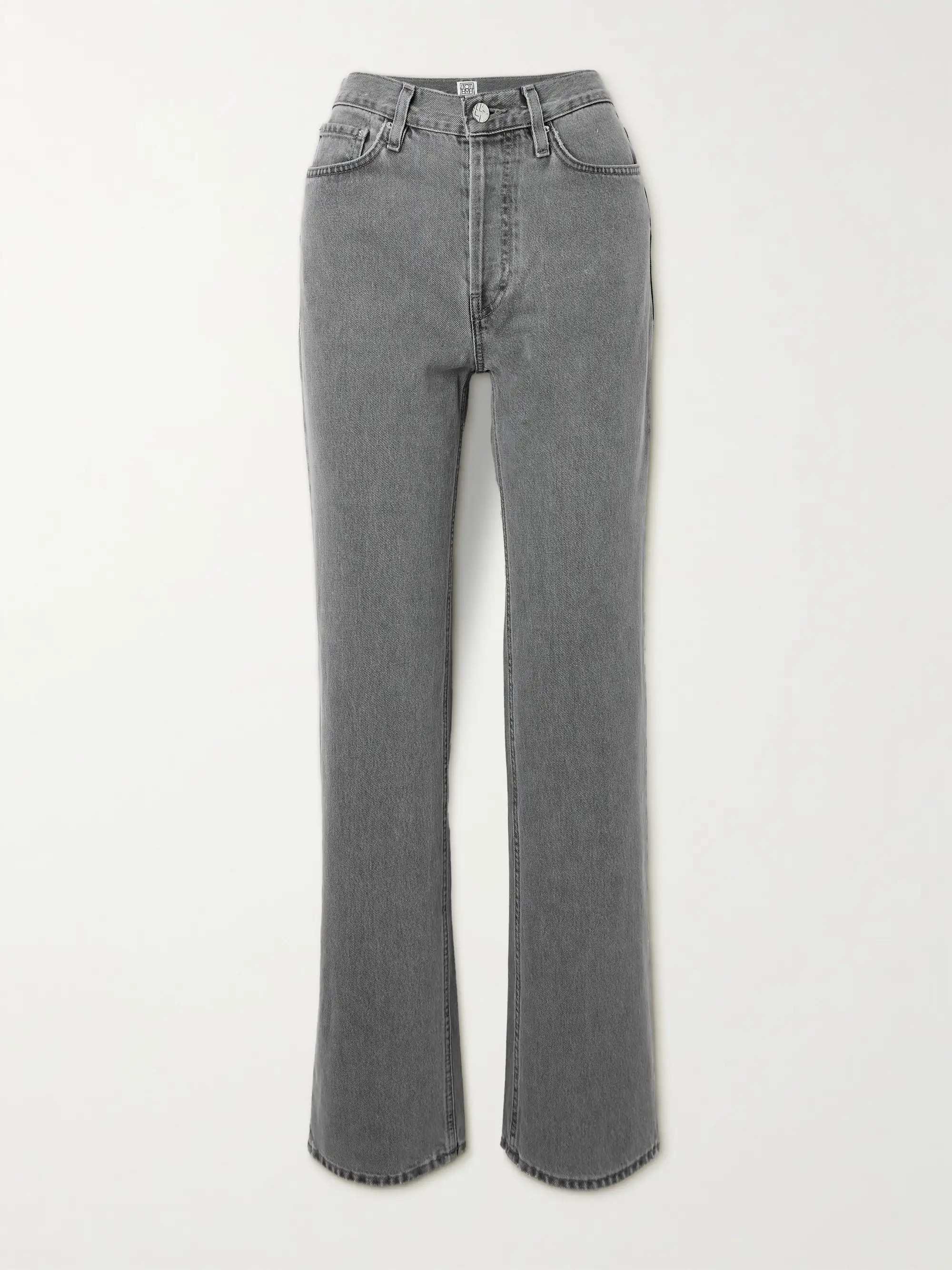 High-rise straight-leg organic jeans | NET-A-PORTER (UK & EU)