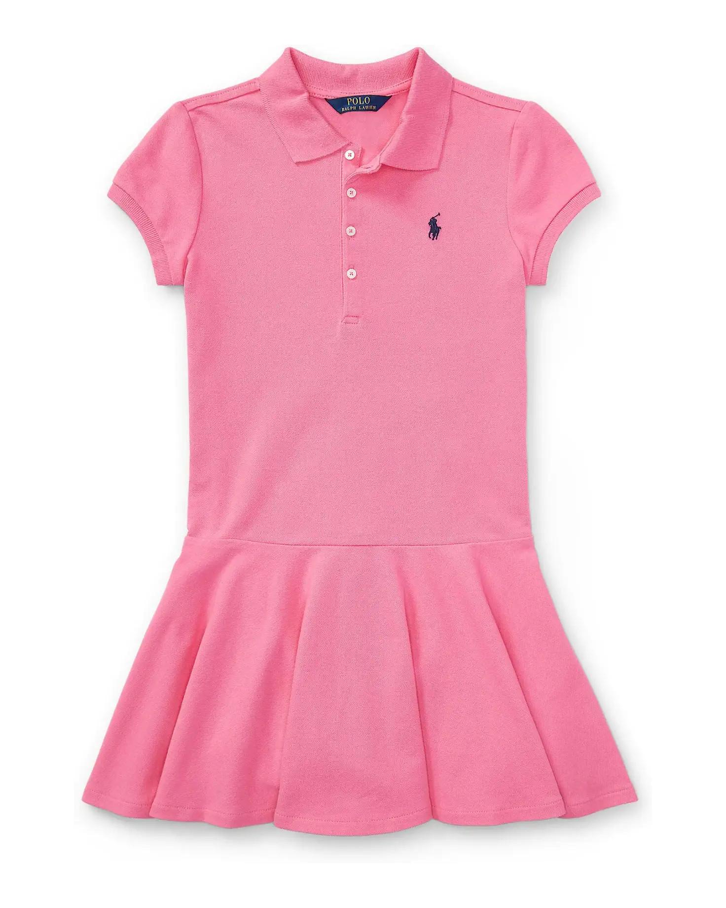 Girl's Polo Ralph Lauren Kids Short-Sleeve Polo Dress (Big Kids) | Zappos.com