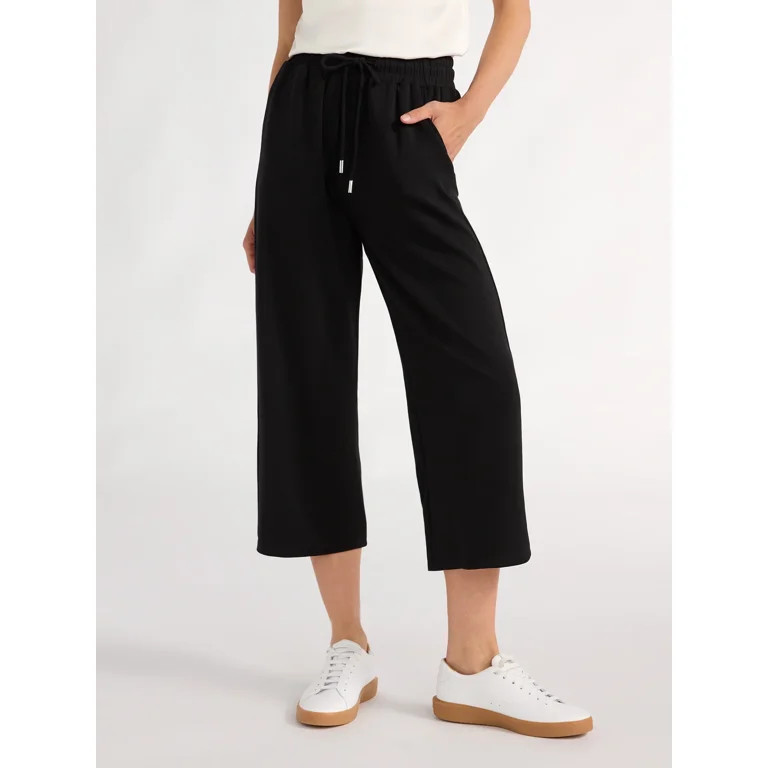Scoop Women's Ultimate ScubaKnit Cropped Lounge Pants, Size XS-XXL | Walmart (US)