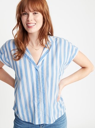 Printed Button-Front Shirt for Women | Old Navy US