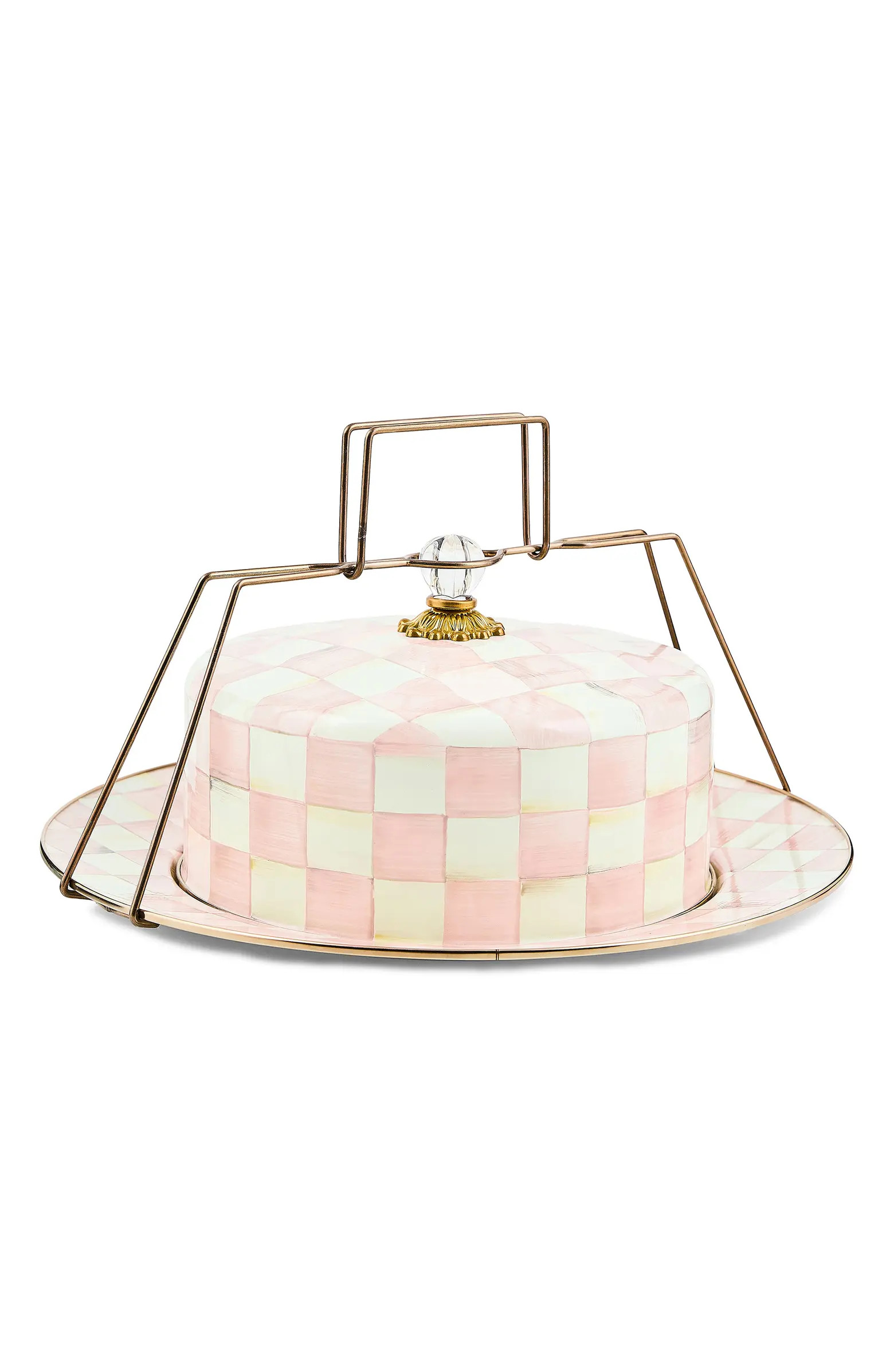 Rosy Check Enameled Steel Cake Carrier | Nordstrom