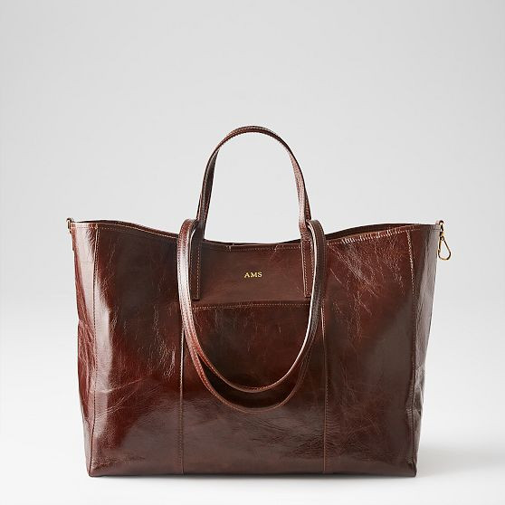 Lucia Italian Double Handle Tote | Mark and Graham