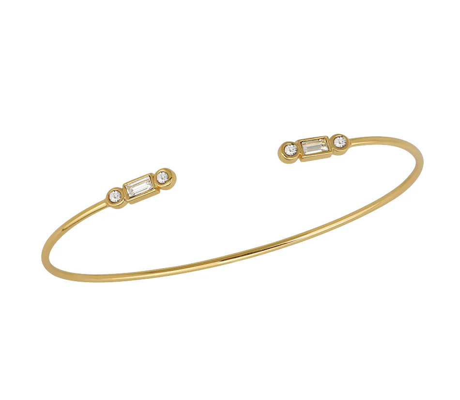 April Birthstone Bangle | Goldbug Collection