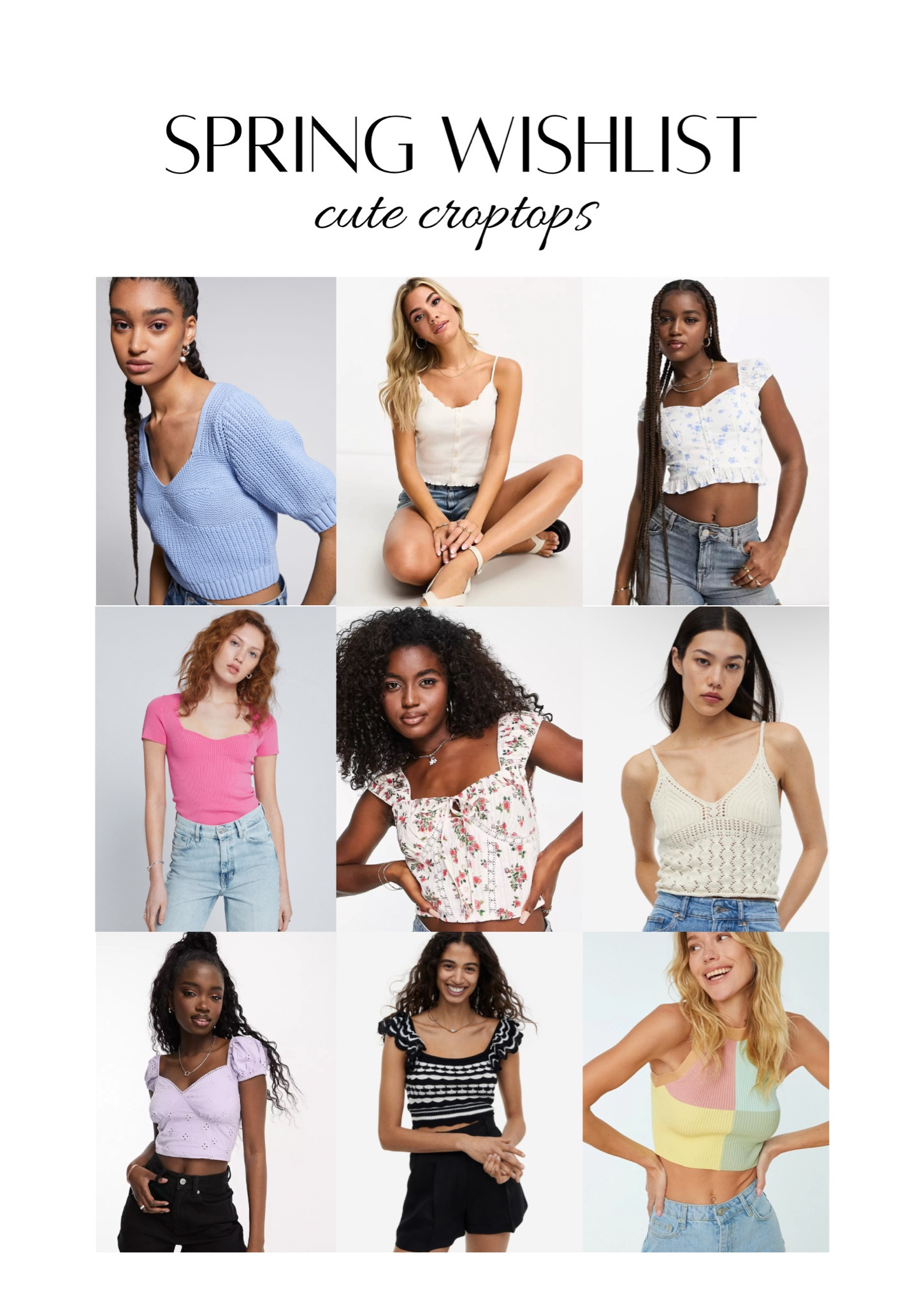 Spring wishlist: cute tops🫶🏼

#LTKSeasonal #LTKFind #LTKfit