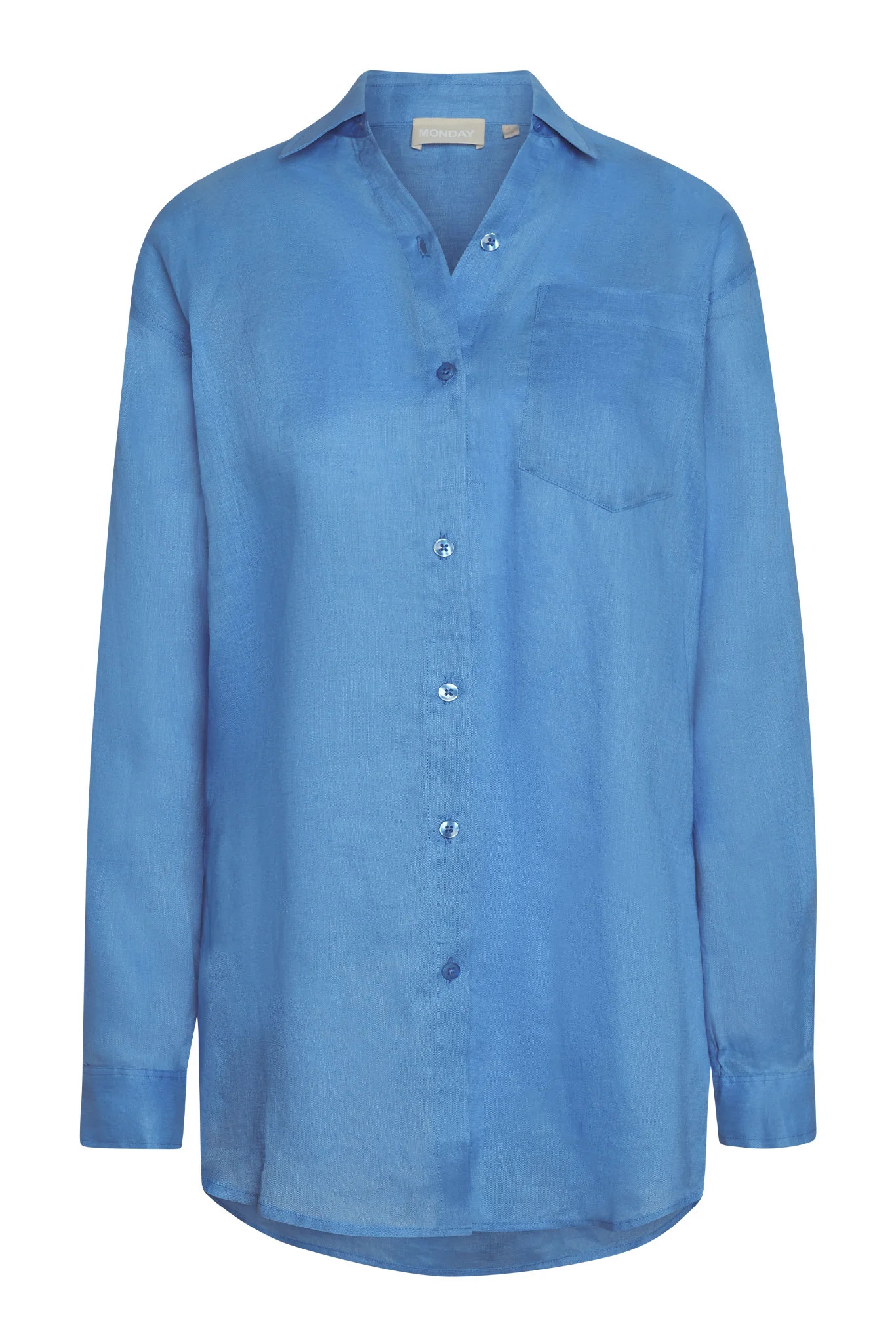 La Jolla Shirt - Azure Linen | Monday Swimwear