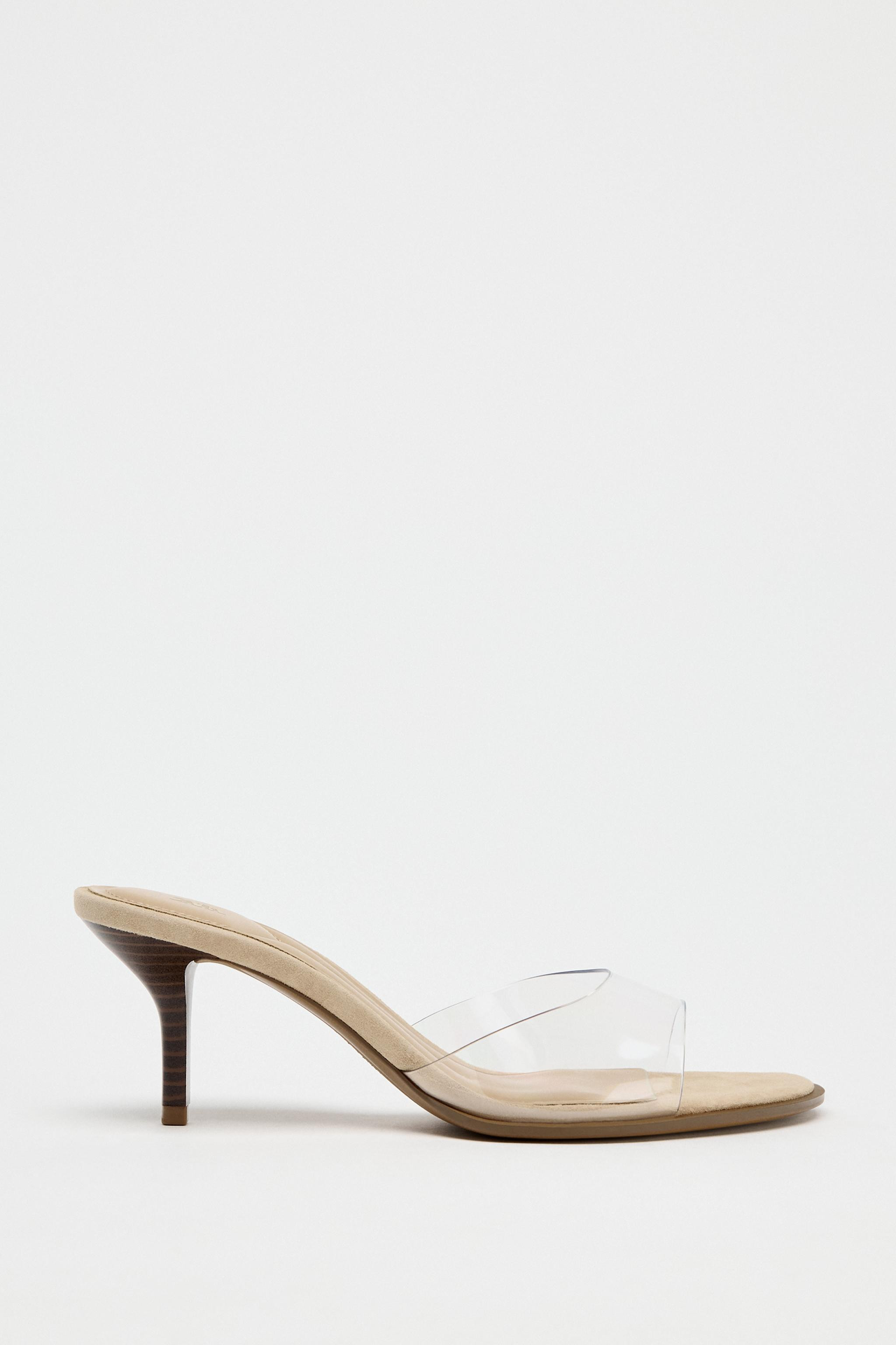 HIGH HEELED VINYL SANDALS | Zara US