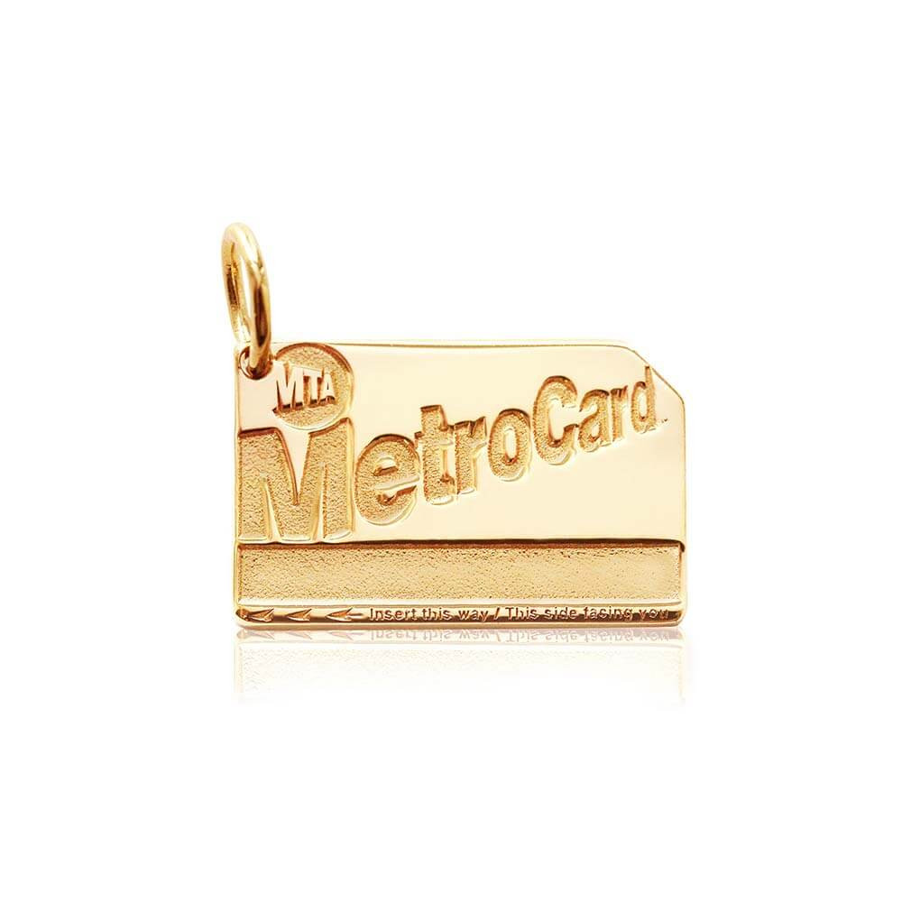 MetroCard Charm New York City Solid Gold | Jet Set Candy (US)
