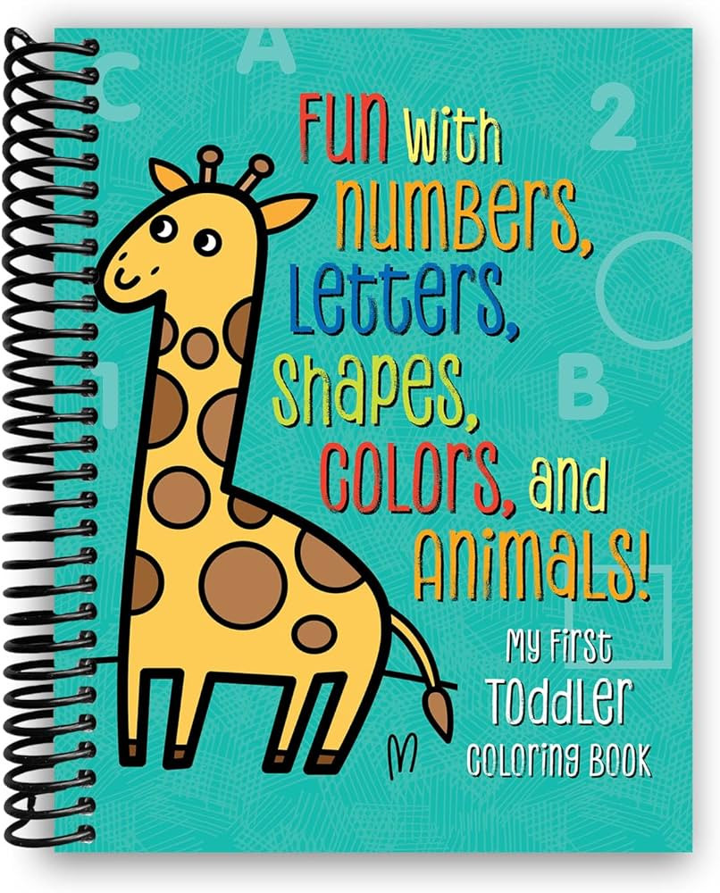 My First Toddler Coloring Book: Fun with Numbers, Letters, Shapes, Colors, and Animals! (Kids col... | Amazon (US)