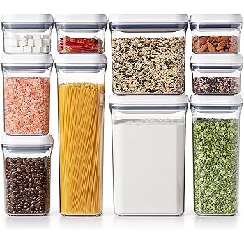 OXO Good Grips 10-Piece Airtight Food Storage POP Container Value Set, Standard Packaging | Amazon (US)