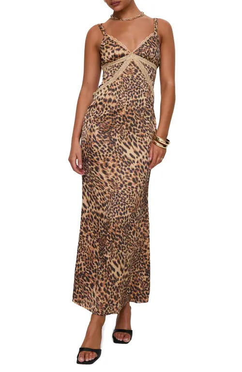 Princess Polly Sanctuary Leopard Print Maxi Dress in Brown at Nordstrom, Size 0 | Nordstrom