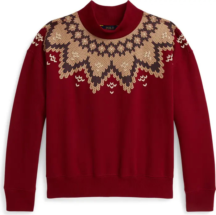 Kids' Graphic Cotton Blend Sweater | Nordstrom