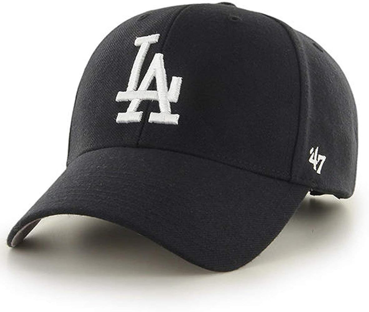 47 Brand Los Angeles Dodgers MVP Black Dad Hat | Amazon (US)