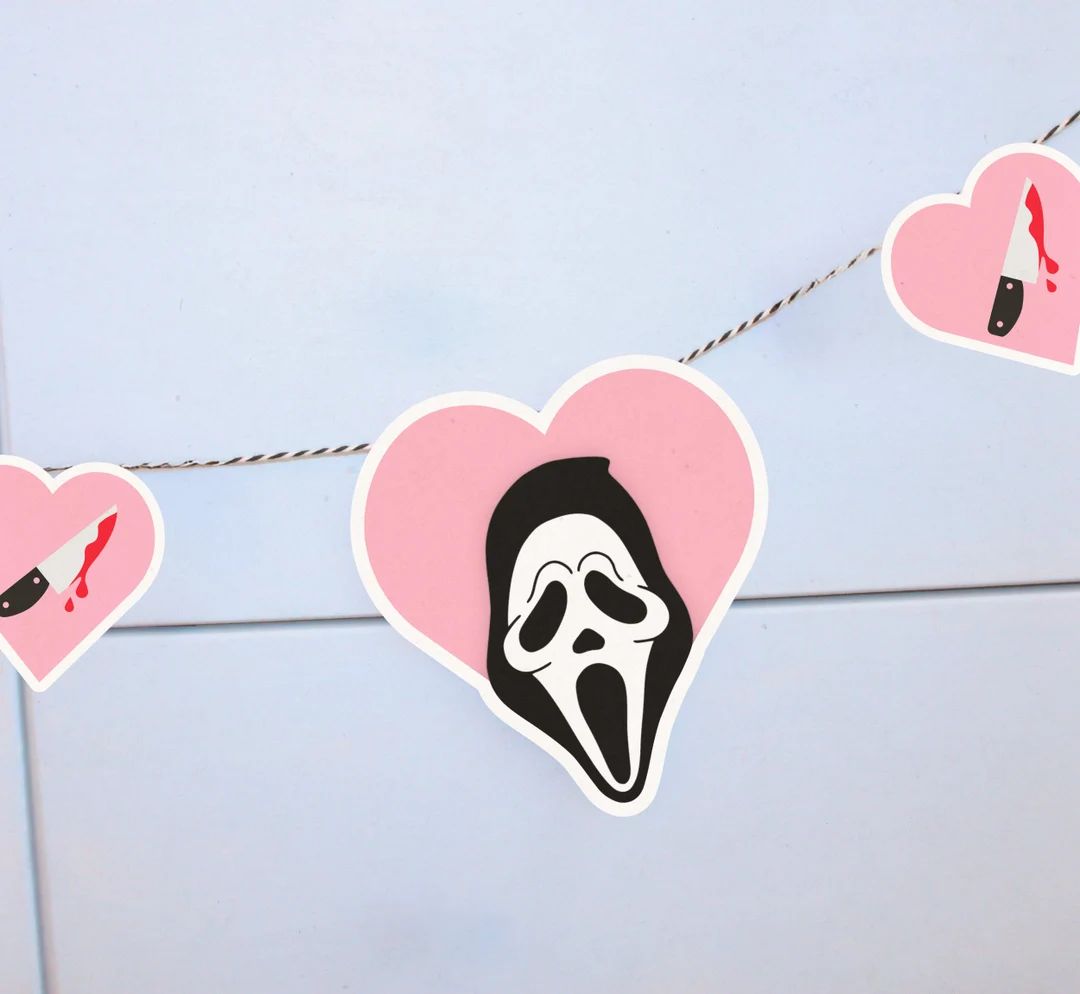 Ghost Face Scream Halloween Banner, Pastel Halloween Garland, Halloween Party Decoration, Backdro... | Etsy (US)