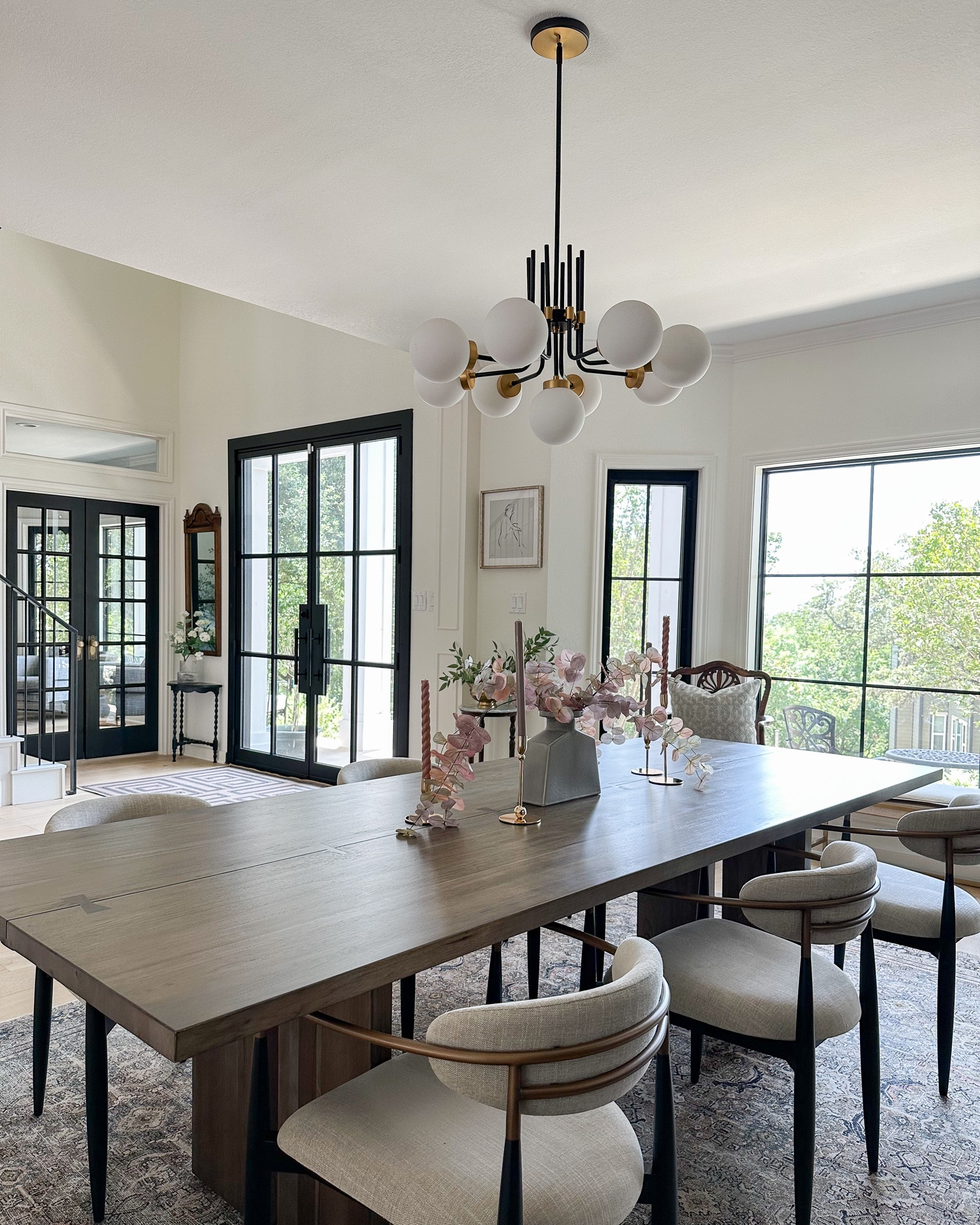 Saw that our modern black and brass globe dining room chandelier is available on Amazon!

dining table, dining chairs, unique light fixture

#LTKstyletip #LTKFind #LTKhome