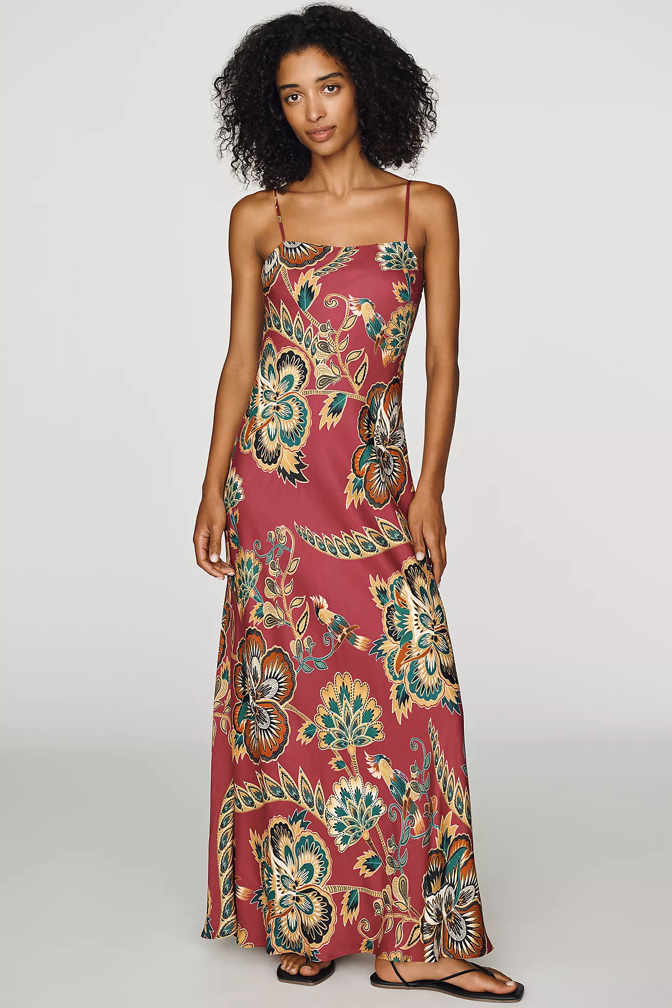 Farm Rio x Anthropologie Maxi Slip Dress | Anthropologie (US)