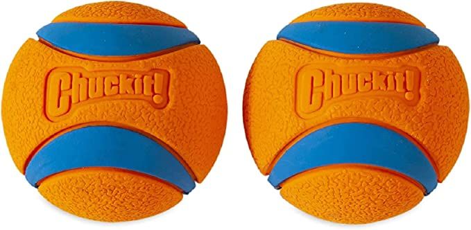 Chuckit Ultra Ball Dog Toy, Medium (2.5 Inch Diameter) Pack of 2, for breeds 20-60 lbs | Amazon (US)