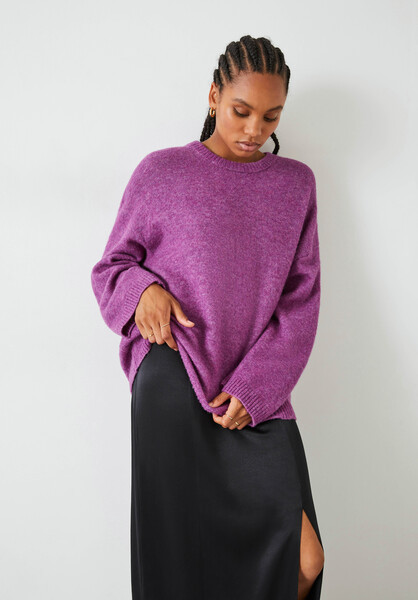 Elaine Slouchy Fit Wool Blend Jumper | Hush UK