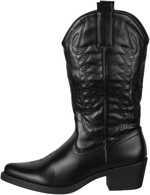 Elara Damen Cowboy Stiefel Biker Boots Chunkyrayan | Amazon (DE)